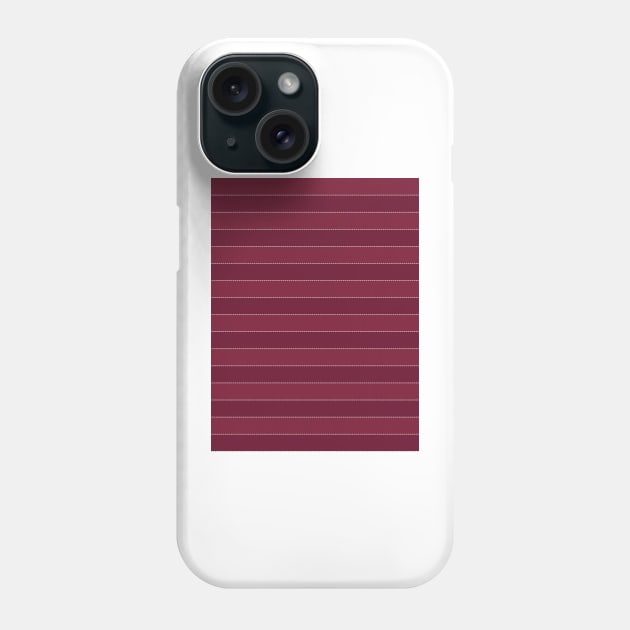 West Ham Home 1985 Retro Claret Hoops Phone Case by Culture-Factory