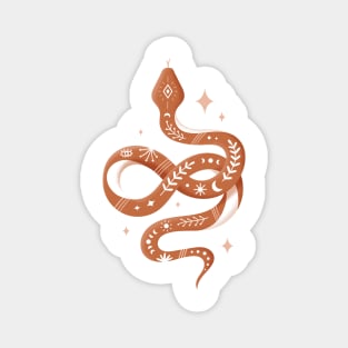 Snake - Terracotta Magnet