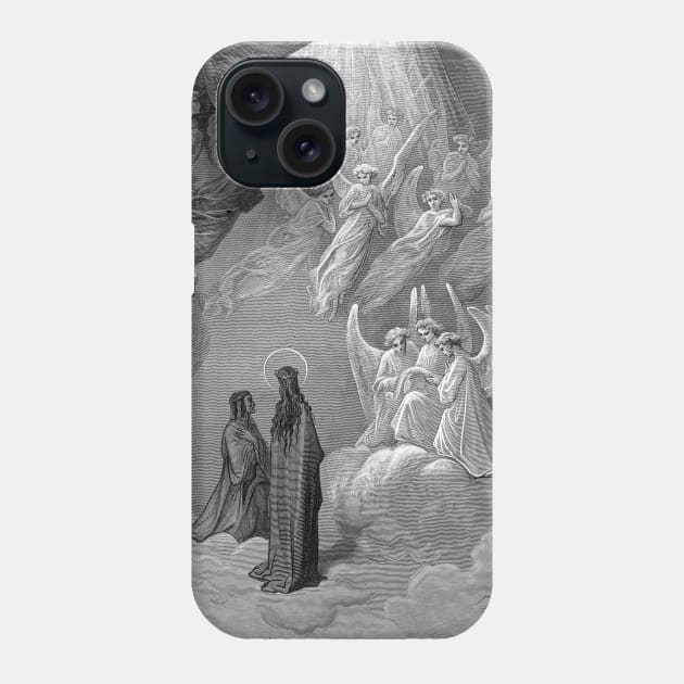 High Resolution Gustave Doré Paradiso Illustration The Song of the Just Phone Case by tiokvadrat