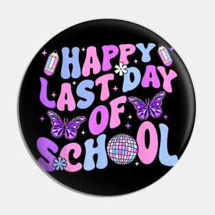 Happy Last Day Of School Teacher Boy Girl Grad Hello Summer Pin