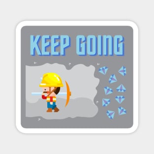 Keep Going: Motivational Mining Metaphor Magnet