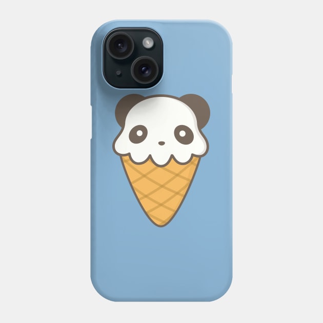 Cute and Kawaii Panda Ice Cream Phone Case by happinessinatee