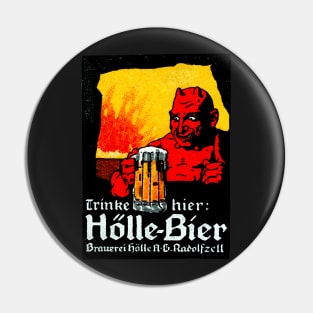 1905 Beer Drinking Devil Pin