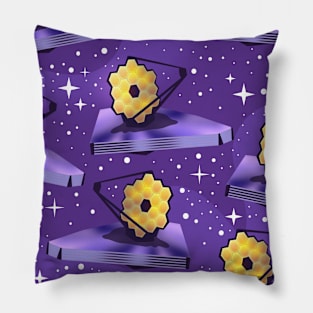 James Webb Space Telescope retro pattern Pillow