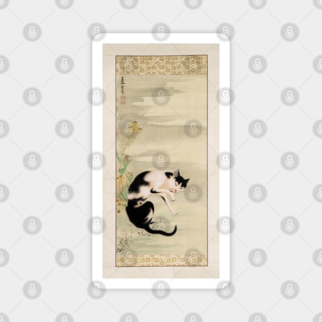 Cat Among Spring Flowers Magnet by UndiscoveredWonders