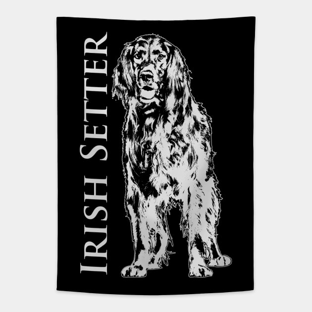 Irish Setter Dog Tapestry by Nartissima