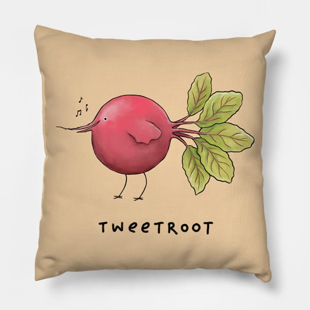 Tweetroot Pillow by Sophie Corrigan