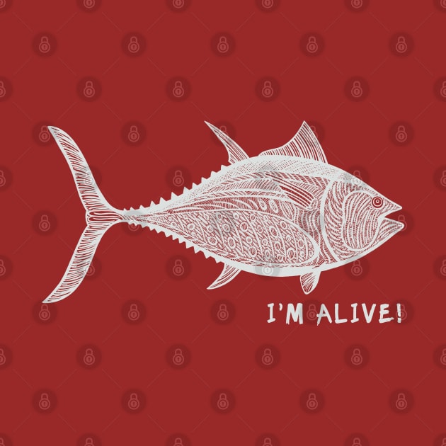 Bluefin Tuna Fish - I'm Alive! - environmental design by Green Paladin