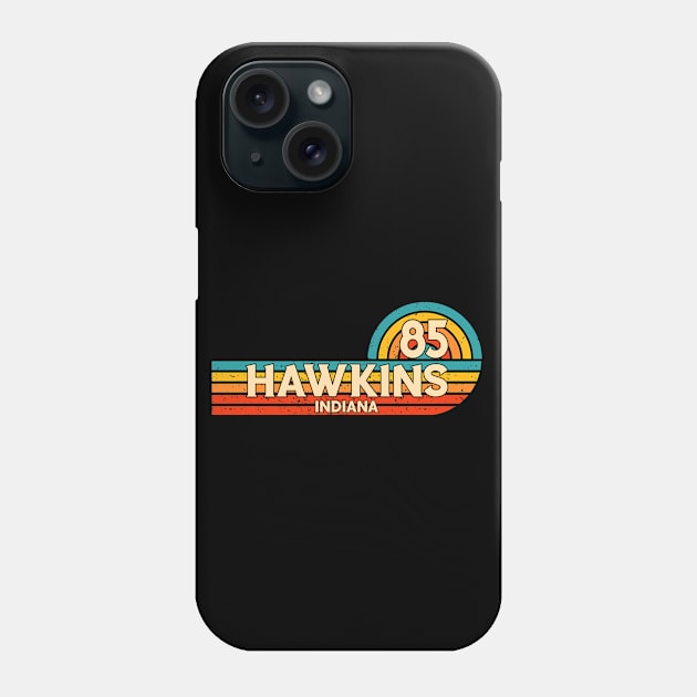 Hawkins Indiana 85 Retro Vintage Phone Case by PorcupineTees