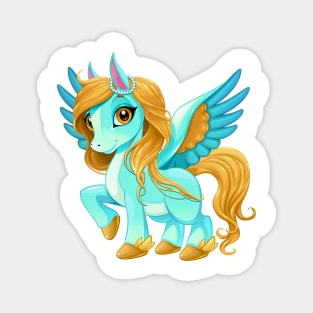 Baby pegasus with cute eyes Magnet