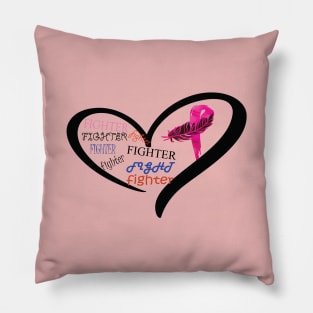 Breast Cancer, Pink Ribbon, Fighter Pillow