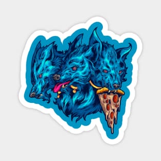 Cerberus Good Boy Pizza Doggo Magnet