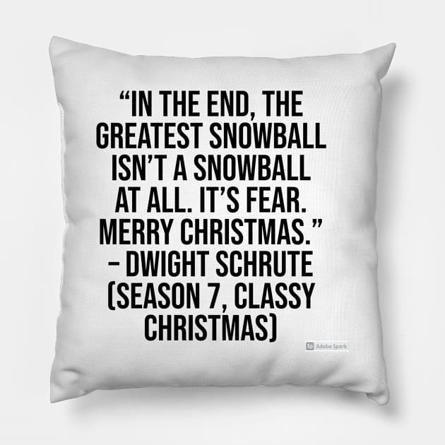 the office funny quote Pillow by CreationsByAme