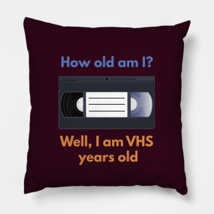 VHS Cassette Nostalgia Pillow