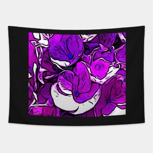 Hot pink and purple abstract Tapestry