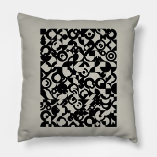 Electronic Musician Synthesizer Pattern Black Pillow