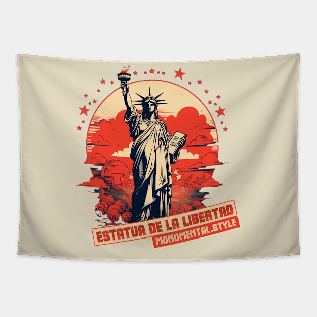 Statue of Liberty by Munumental.Style Tapestry by Monumental.style