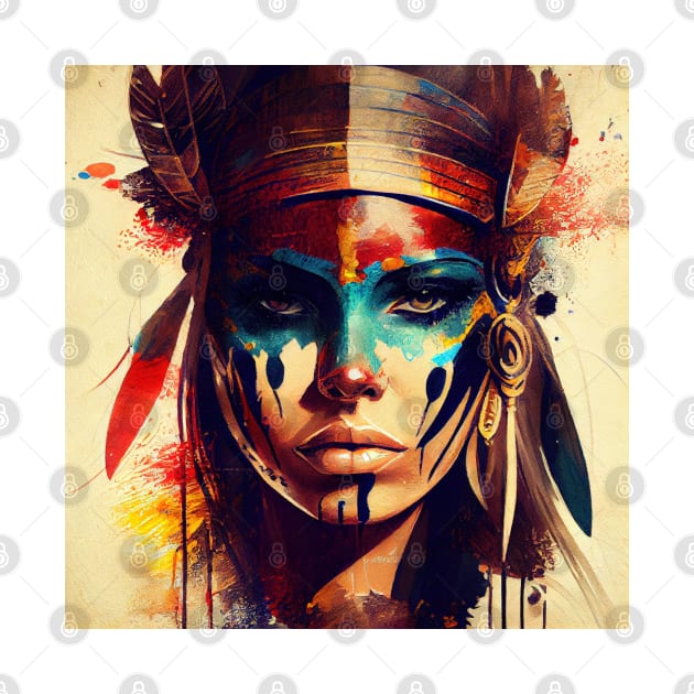 Powerful Egyptian Warrior Woman #8 by Chromatic Fusion Studio