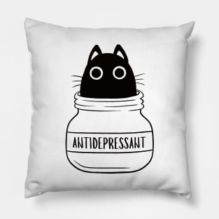 Antidepressant Cat Pillow