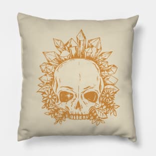 Crystal Skull - Golden Pillow