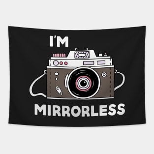 I'm Mirrorless Photographer Cartoon Camera Drawing Tapestry