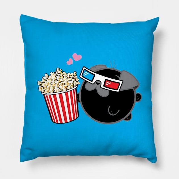 Poopy - 3D Glasses Pillow by Poopy_And_Doopy