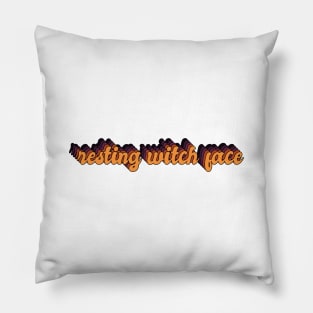 Resting Witch Face Pillow