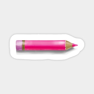 Magenta Pencil Magnet