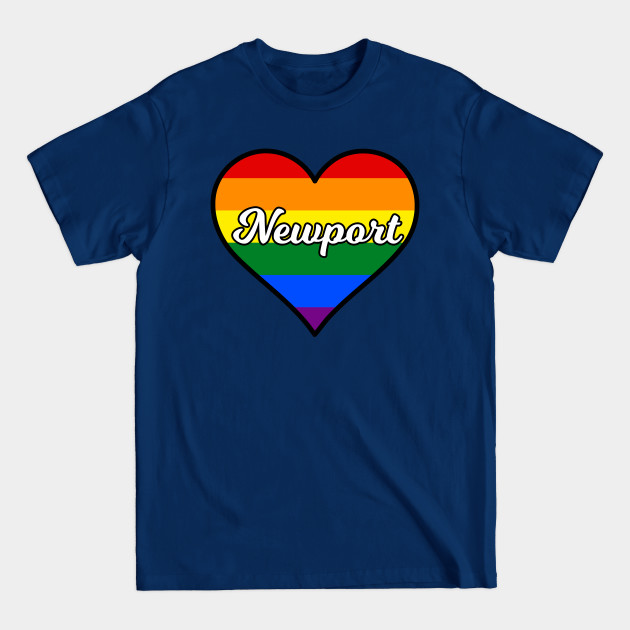 Discover Newport Rhode Island Gay Pride Heart - Newport Rhode Island - T-Shirt