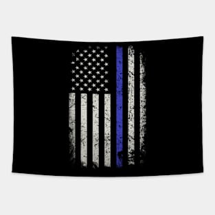 USA thin blue line flag. Tapestry