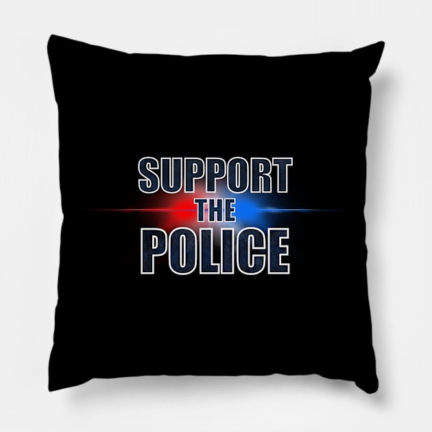 Support The Police Pillow by 752 Designs