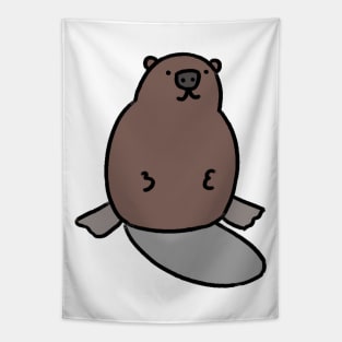 Funny beaver Tapestry