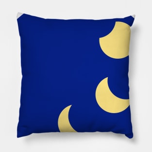 Moonset with Moon Phases Pillow