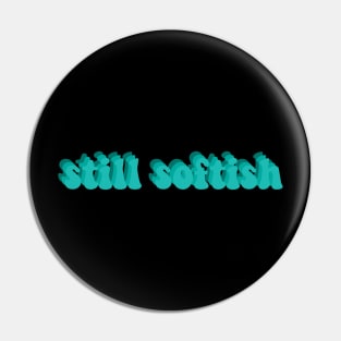 Tiktok Still Softish Blue Gradient Design Pin