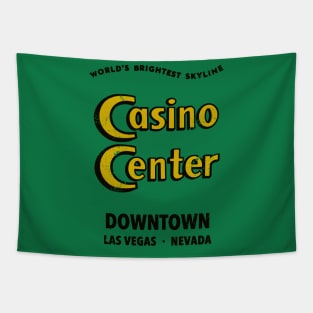 Retro Vintage Casino Center Downtown Las Vegas Tapestry