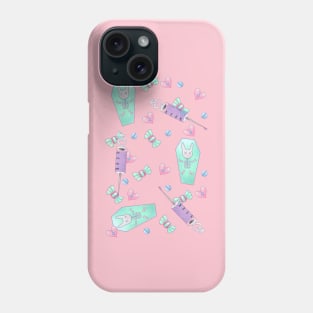 Menhera Yamikawaii Pastel Goth Creepycute Pattern Phone Case