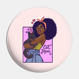 Cat mom Pin