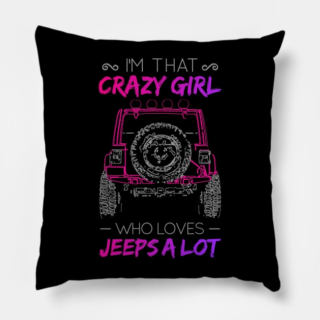 Jeep Girls Pillow by RichyTor