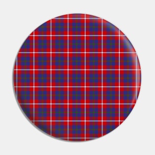 Galloway Red Plaid Tartan Scottish Pin