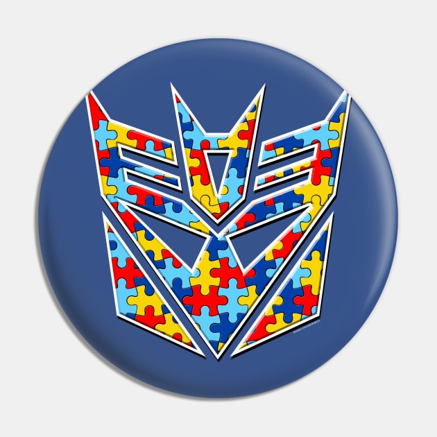 DECEPTICON - Autism Pin by ROBZILLA