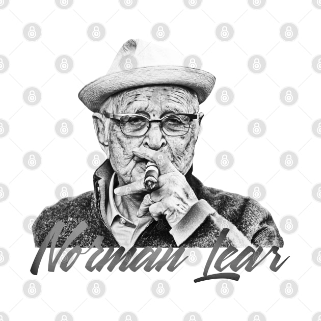 Norman Lear-Tribute Design in Black & White Illustrations by tepe4su
