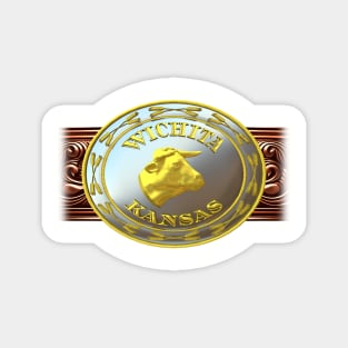 Wichita, Kansas Western/Cowboy Belt Buckle Magnet