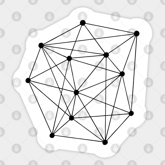 Abstract Neural Network 1 Network Sticker Teepublic