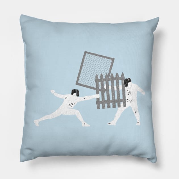 Fencing Pillow by gruntcooker