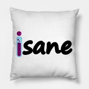 Insane typographic logo design Pillow