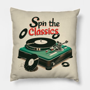 Retro Rhythms Revival Pillow