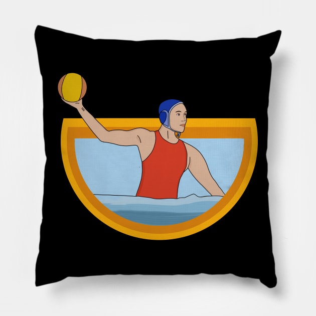 Water Polo Pillow by DiegoCarvalho