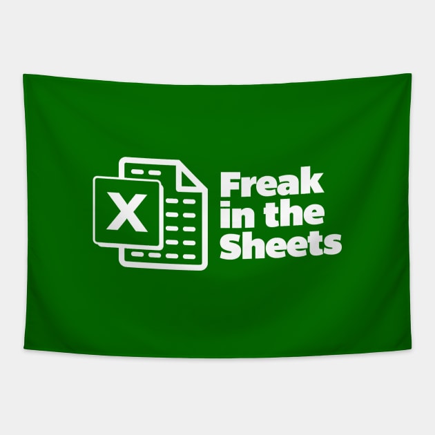 Freak in the Sheets Green Design Tapestry by Hotshots