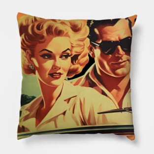 1960 Retro Rock’n’Roll Collection Great Gifts For 60’s Lifestyle and Music Lovers Pillow