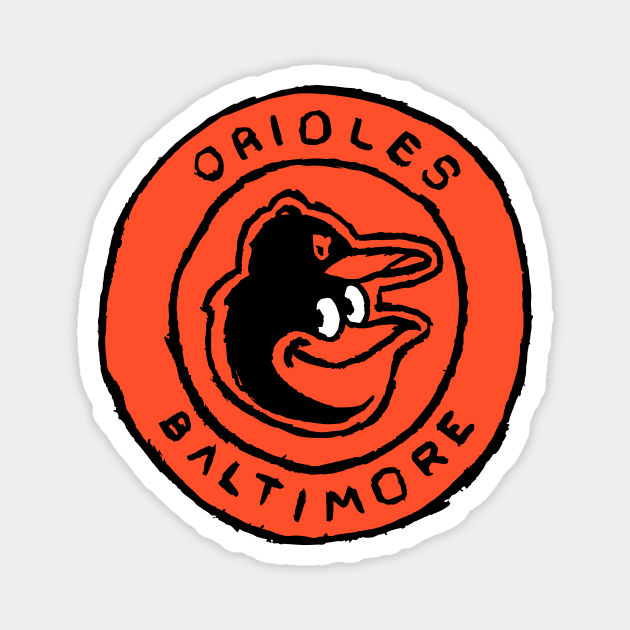 Baltimore Orioleeees 04 Magnet by Very Simple Graph